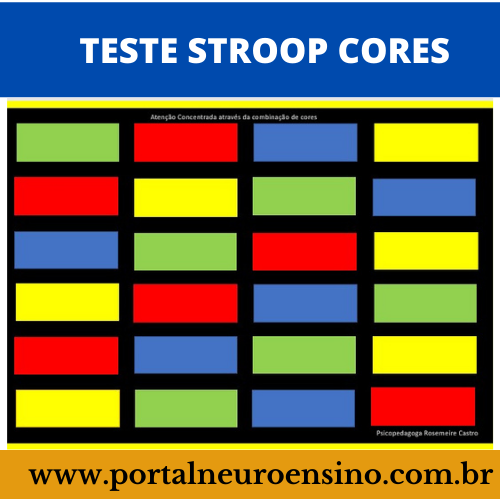 Teste Stroop Cores Portal Neuro Ensino 2508