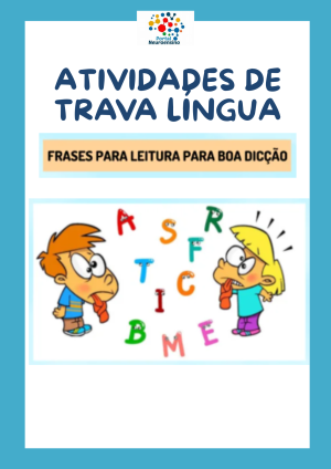 Frases para boa leitura e dicção com trava línguas