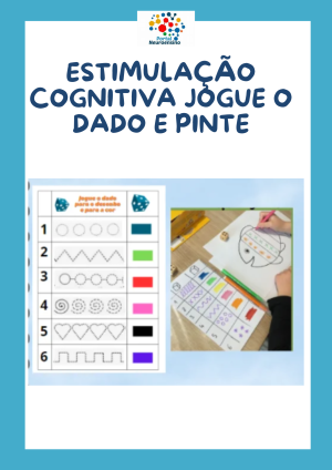Estimulação Cognitiva jogue o dado e pinte