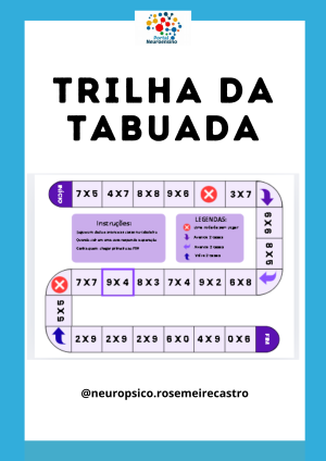 Trilha da tabuada multiplicação