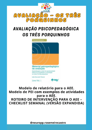 Avaliação psicopedagógica: Os três porquinhos
