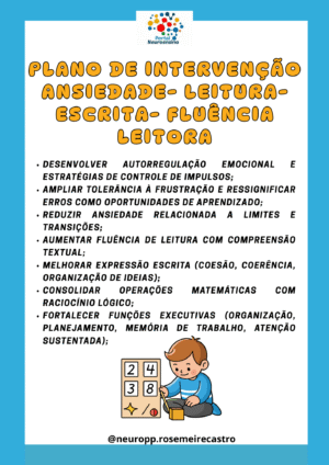 Plano de intervenção psicopedagógico- Modelo