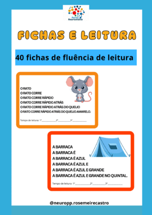 Fichas de leitura - fluência de leitura repetida