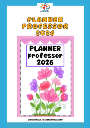 Planner professor com 100 páginas