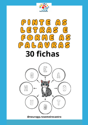 Pinte as letras e forme as palavras