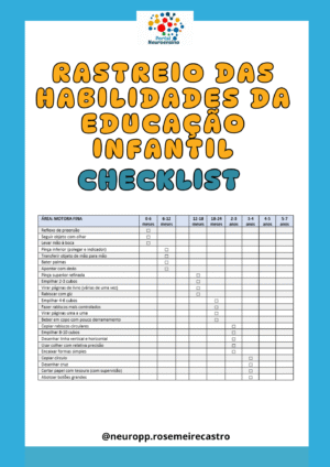 Rastreio das habilidades da educação infantil (checklist)