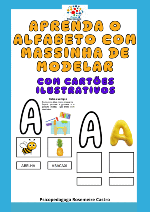 Alfabeto com massinha de modelar