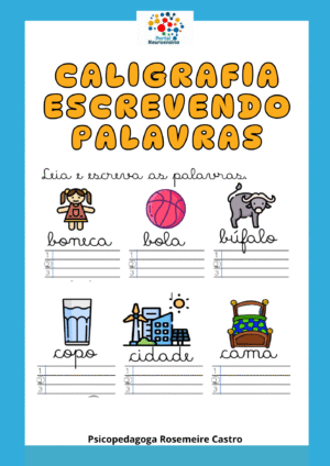 Caligrafia: Escrevendo palavras